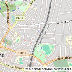 Map of ST. Albans, Herts