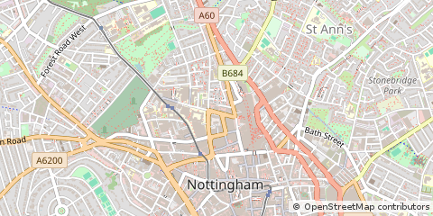 Map of Nottingham