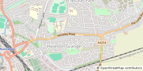 Map of Nuneaton