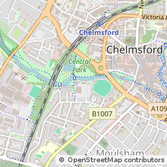 Map of Chelmsford, Essex