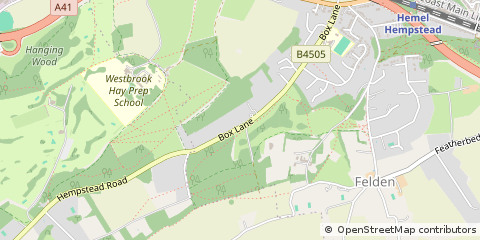 Map of Hemel Hempstead, Hertfordshire