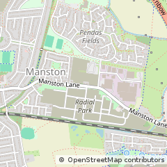 Map of Leeds West Yorkshire