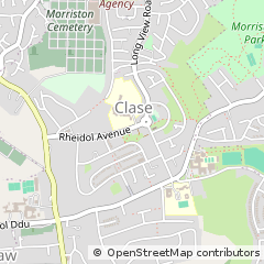Map of Swansea, West Glamorgan