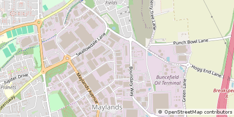 Map of Hemel Hempstead, Hertfordshire