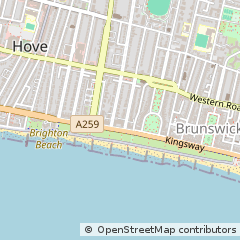 Map of Hove, East Sussex