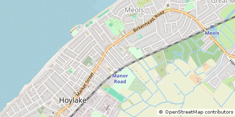 Map of Wirral, Clwyd