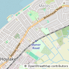 Map of Wirral, Clwyd