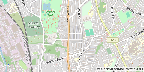 Map of Gateshead
