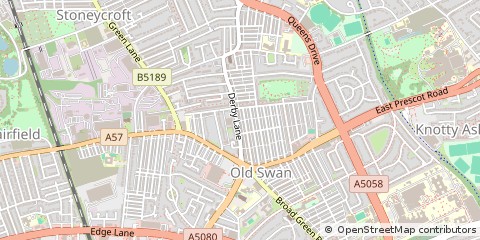 Map of Liverpool, Merseyside