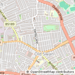 Map of Liverpool, Merseyside