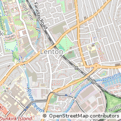Map of Nottingham, Nottinghamshire