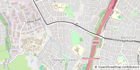 Map of Manchester, Greater Manchester