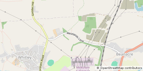 Map of Melksham, Wiltshire