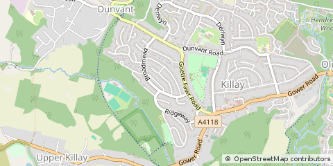 Map of Swansea