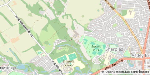 Map of Bolton, Lancashire