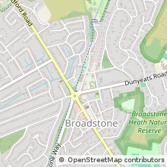 Map of Broadstone, Dorset