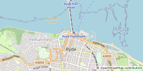 Map of Ryde, Hampshire