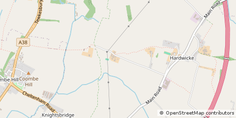 Map of Cheltenham, Gloucestershire
