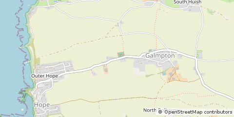 Map of Kingsbridge, Devon