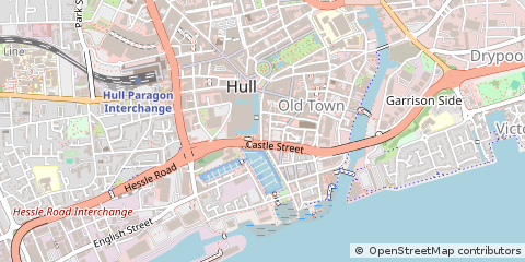 Map of Kingston Upon Hull, East Yorkshire