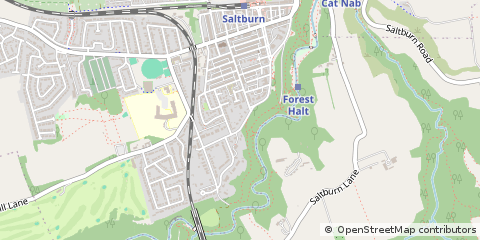 Map of Saltburn-by-the-SEA, Cleveland