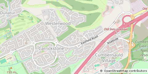 Map of Cumbernaud, Glasgow