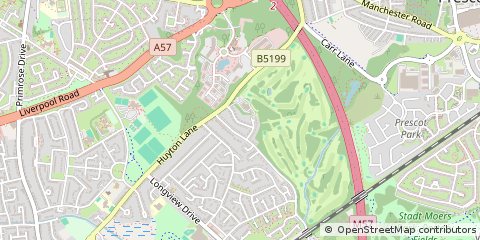 Map of Huyton, Liverpool