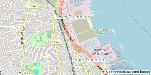 Map of Birkenhead, Merseyside