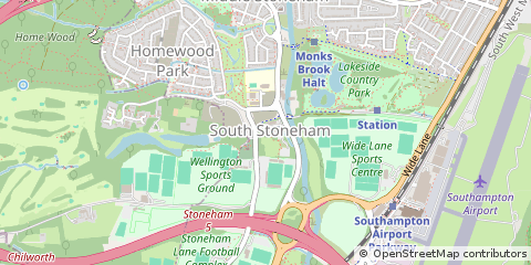 Map of Eastleigh, Hampshire