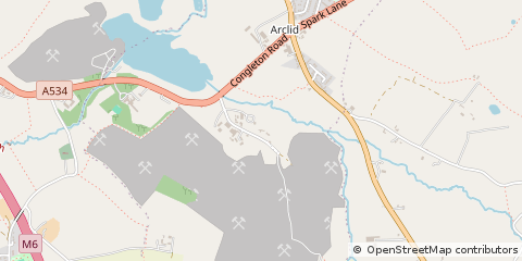 Map of Sandbach, Cheshire