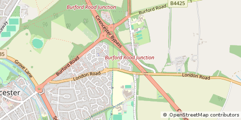 Map of Cirencester, Gloucestershire