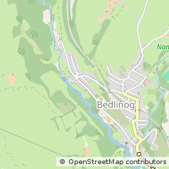 Map of Bedlinog, Merthyr