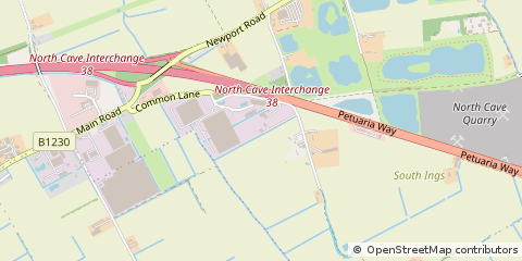 Map of Brough, North Humberside