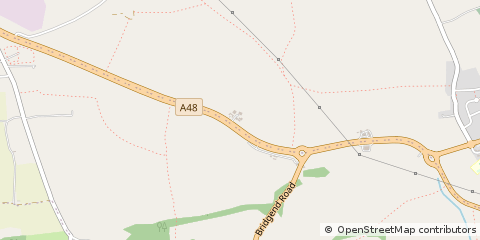 Map of Bridgend