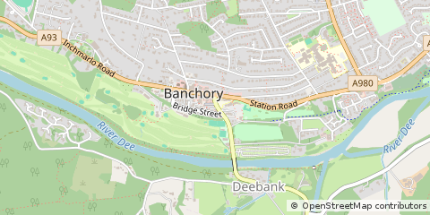 Map of Banchory, Kincardineshire