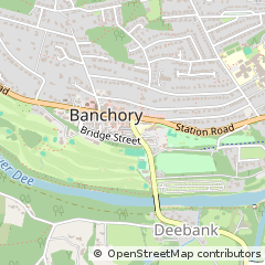 Map of Banchory, Kincardineshire