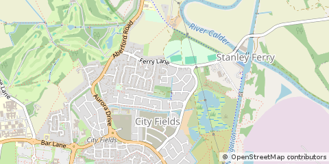 Map of Wakefield, West Yorkshire