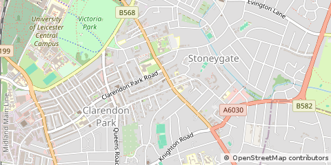 Map of Leicester