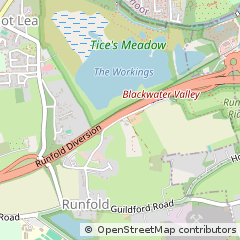 Map of Farnham, Surrey