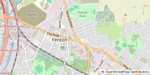 Map of Stoke-on-Trent