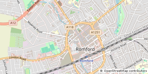 Map of Romford