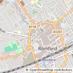 Map of Romford