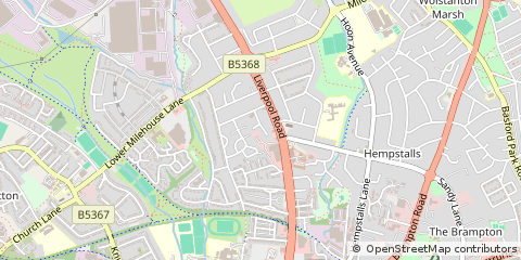 Map of Newcastle, Staffordshire