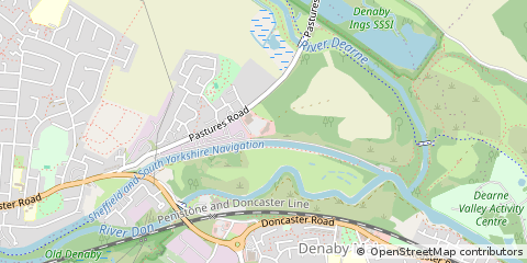 Map of Mexborough, South Yorkshire