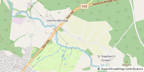 Map of Hartley Wintney, Hampshire