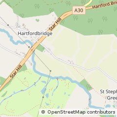 Map of Hartley Wintney, Hampshire
