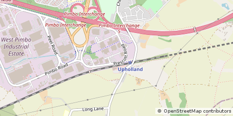 Map of Skelmersdale, Lancashire
