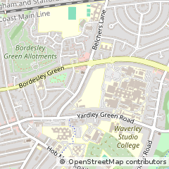 Map of Birmingham, West Midlands