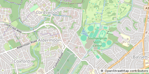Map of Southampton, Hampshire