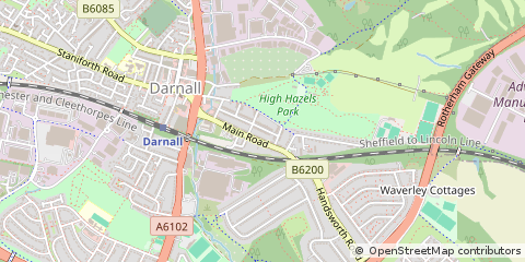 Map of Sheffield